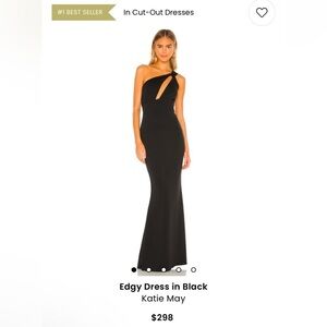 Elegant Black One-Shoulder Dress size Large